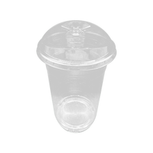 Load image into Gallery viewer, CCF 12-24OZ(D98MM) PET Plastic Strawless Lock-Back Dome Lid(Style B) For PET Plastic Cup - 1000 Pieces/Case