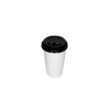 Load image into Gallery viewer, CCF 10-24OZ(D90MM) PS Plastic Sipper Lid For Paper Coffee Cup - Black 1000 Pieces/Case