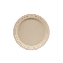 Load image into Gallery viewer, CCF Single Compartment Bagasse Molded Fiber Plate 7" - 1000 Pieces/Case