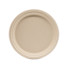 Load image into Gallery viewer, CCF Single Compartment Bagasse Molded Fiber Plate 9" - 1000 Pieces/Case