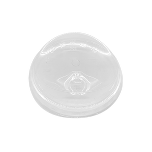 CCF 12-24OZ(D98MM) PET Plastic Strawless Lock-Back Dome Lid(Style B) For PET Plastic Cup - 1000 Pieces/Case