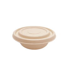 Load image into Gallery viewer, 16OZ Bagasse Molded Fiber Round Container - 1000 Pieces/Case