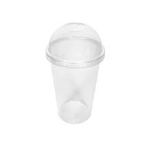 Load image into Gallery viewer, 16-32OZ(D90MM) PET Plastic Dome Lid With No Hole For PP Injection Cup - Clear 1000 Pieces/Case