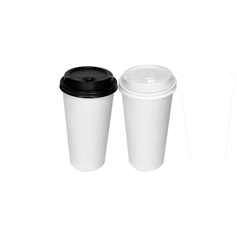 CCF 10-24OZ(D90MM) PP Plastic Lock-Back Lid For Paper Coffee Cup