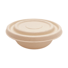 Load image into Gallery viewer, 32OZ Bagasse Molded Fiber Round Container - 400 Pieces/Case