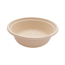 Load image into Gallery viewer, 32OZ Bagasse Molded Fiber Round Container - 400 Pieces/Case