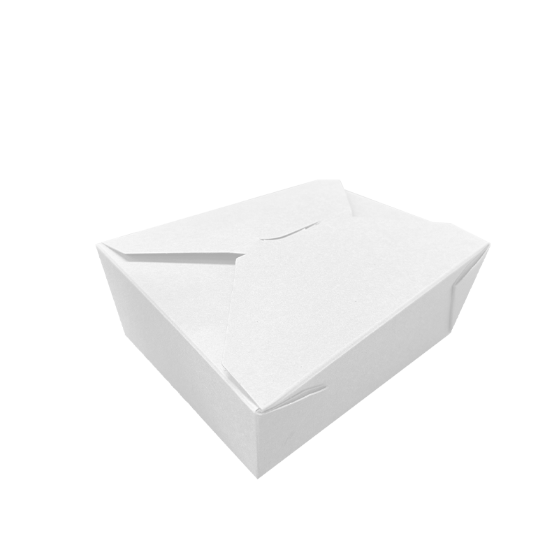 Plain White Paper Fold Meal Boxes