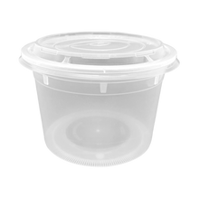 Load image into Gallery viewer, CCF 48OZ(D175MM) Premium PP Injection Plastic Soup Bowl with Lid - 120 Sets/Cases (Microwavable)