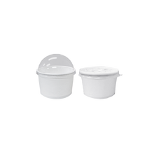 Load image into Gallery viewer, CCF 5OZ(D87MM) PP Plastic Flat Lid For Paper Ice Cream/Soup Cup - 1000 Pieces/Case