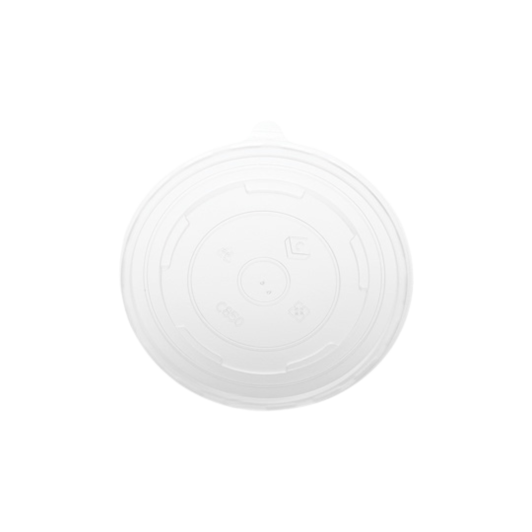 Plastic Flat Lids for Paper Ice Cream Cups