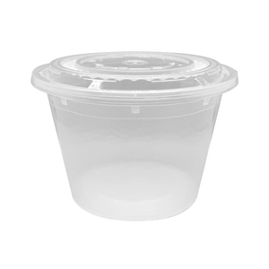 CCF 64OZ(D175MM) Premium PP Injection Plastic Soup Bowl with Lid - 120 Sets/Cases (Microwavable)