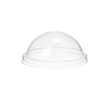 Load image into Gallery viewer, CCF 8OZ(D90MM) PET Plastic Dome Lid With No Hole For Yogurt Paper Cup - 1000 Pieces/Case