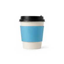 Load image into Gallery viewer, CCF Eco Friendly Disposable Corrugated Blue Sleeve For Drink Cup - 1000 Pieces/Case