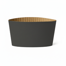 Load image into Gallery viewer, CCF Eco Friendly Disposable Corrugated Black Sleeve For Drink Cup - 1000 Pieces/Case