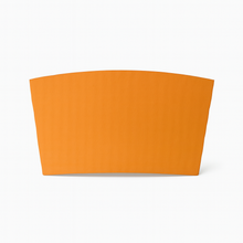 Load image into Gallery viewer, CCF Eco Friendly Disposable Corrugated Orange Sleeve For Drink Cup - 1000 Pieces/Case