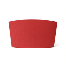Load image into Gallery viewer, CCF Eco Friendly Disposable Corrugated Red Sleeve For Drink Cup - 1000 Pieces/Case