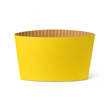 Load image into Gallery viewer, CCF Eco Friendly Disposable Corrugated Yellow Sleeve For Drink Cup - 1000 Pieces/Case