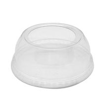 Load image into Gallery viewer, CCF 12-24OZ(D98MM) PET Plastic Wide 2" Hole Dome Lid For PET Plastic Cup - 1000 Pieces/Case