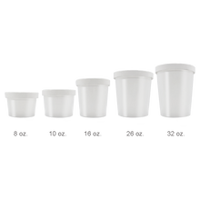 Load image into Gallery viewer, CCF 8OZ Ice Cream Paper Container - White 500 Pieces/Case