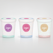 Load image into Gallery viewer, CCF 8OZ Ice Cream Paper Container - White 500 Pieces/Case