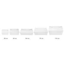 Load image into Gallery viewer, CCF 76OZ Paper Fold Meal Box - White 200 Pieces/Case