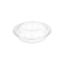 Load image into Gallery viewer, CCF 18OZ PET Plastic Rose Salad Bowl & Lids - 150 Sets/Case