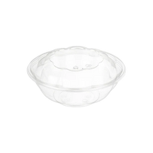 Load image into Gallery viewer, CCF 24OZ PET Plastic Rose Salad Bowl & Lids - 150 Sets/Case