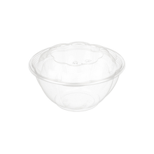 Load image into Gallery viewer, CCF 32OZ PET Plastic Rose Salad Bowl & Lids - 150 Sets/Case