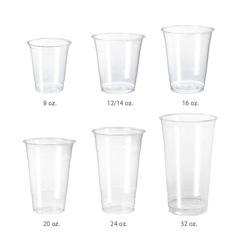 CCF 24OZ(700ml) PET Plastic Drink Cup | 98mm Diameter