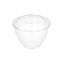 Load image into Gallery viewer, CCF 48OZ PET Plastic Rose Salad Bowl & Lids - 150 Sets/Case