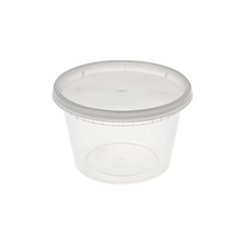 Load image into Gallery viewer, CCF 16OZ(D116MM) Premium PP Injection Plastic Deli Container & Lid - 240 Sets/Cases (Microwavable)