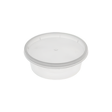 Load image into Gallery viewer, CCF 8OZ(D116MM) Premium PP Injection Plastic Deli Container - 240 Sets/Cases (Microwavable)