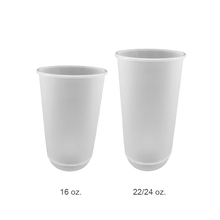 Load image into Gallery viewer, CCF 22/24OZ(700ml) Premium PP Injection Plastic "U" Style Cup - Frosted | 90mm Diameter | 500 Pieces/Case