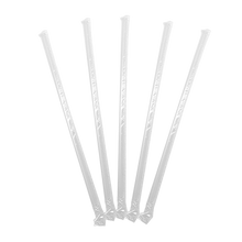Load image into Gallery viewer, CCF Individually Wrapped PP Plastic Drink Straws - Clear L9" 6MM Diameter - 2500 Pieces/Case