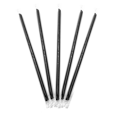 Load image into Gallery viewer, CCF Individually Wrapped PP Plastic Drink Straws - Black L9" 6MM Diameter - 2500 Pieces/Case