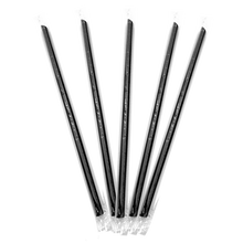 Load image into Gallery viewer, CCF Individually Wrapped PP Plastic Drink Straws - Black L9" 8MM Diameter - 2500 Pieces/Case