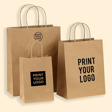 Load image into Gallery viewer, CCF Eco-Friendly Heavy Duty Kraft Paper Shopping Bag #A - 250 Pieces/Case