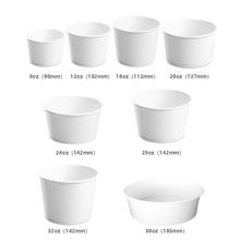 Load image into Gallery viewer, CCF 24OZ(D142MM) Soup Paper Cup (Hot/Cold Use) - White 600 Pieces/Case