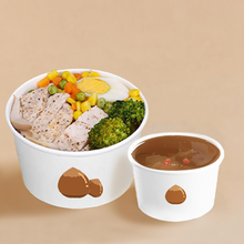 Load image into Gallery viewer, CCF 24OZ(D142MM) Soup Paper Cup (Hot/Cold Use) - White 600 Pieces/Case