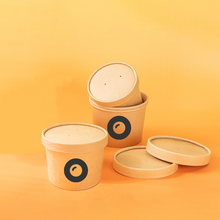 Load image into Gallery viewer, CCF 32OZ(D115MM) Soup Paper Container - Kraft 500 Pieces/Case