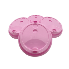 Load image into Gallery viewer, [PRE-ORDER] CCF 16-32OZ(D90MM) Premium PP Lid/Heart Stopper For PP Injection Cup - Pink 1000 Pieces/Case