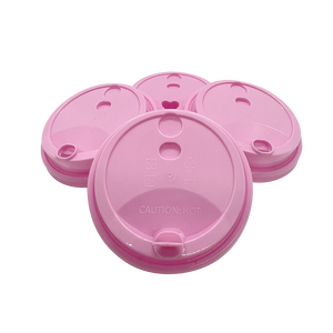 [PRE-ORDER] CCF 16-32OZ(D90MM) Premium PP Lid/Heart Stopper For PP Injection Cup - Pink 1000 Pieces/Case
