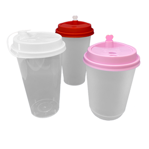 [PRE-ORDER] CCF 16-32OZ(D90MM) Premium PP Lid/Heart Stopper For PP Injection Cup - Pink 1000 Pieces/Case