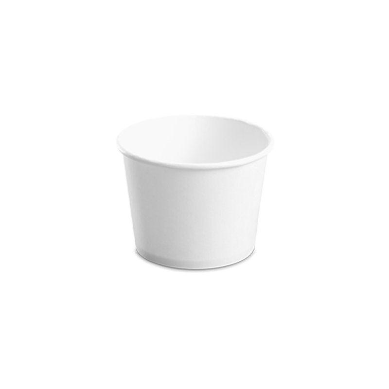 CCF 12OZ(D102MM) Yogurt Paper Cup (Hot/Cold Use) - White 1000 Pieces/Case