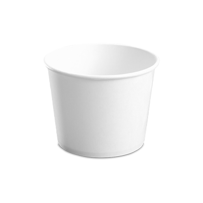 CCF 32OZ(D142MM) Yogurt Paper Cup (Hot/Cold Use) - White 600 Pieces/Case