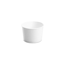 Load image into Gallery viewer, CCF 8OZ(D95MM) Yogurt Paper Cup (Hot/Cold Use) - White 1000 Pieces/Case