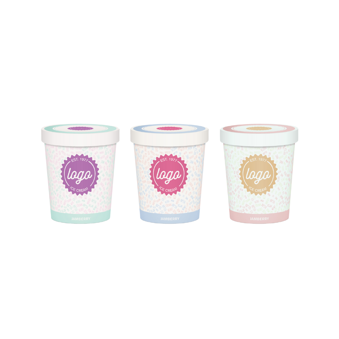 Custom Print Ice Cream Containers