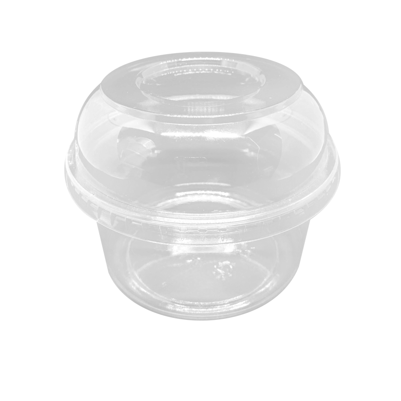 CCF 8-32OZ (D117MM) PET Plastic Dome Lid With No Hole For PET Deli Con –  Custom Cup Factory