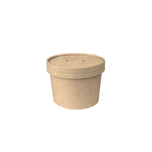 CCF 10OZ(D96MM) Soup Paper Container - Kraft 500 Pieces/Case