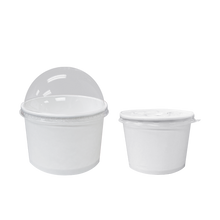 Load image into Gallery viewer, CCF 8OZ(D95MM) Yogurt Paper Cup (Hot/Cold Use) - White 1000 Pieces/Case